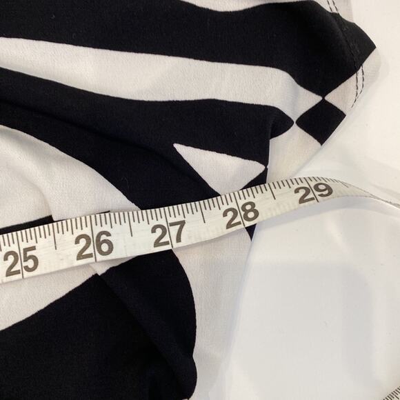 Chico’s Tropical Print Short Sleeve Blouse EUC Sz 16 Stretch Abstract Polyester - Picture 9 of 13